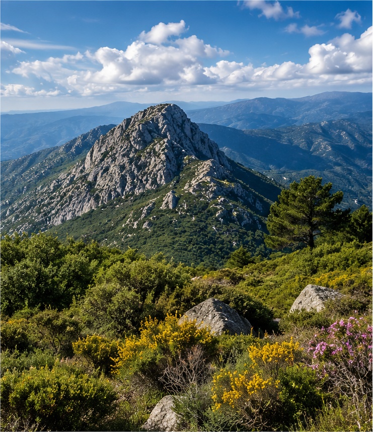 Geological landscape and mountain environment of Aspromonte