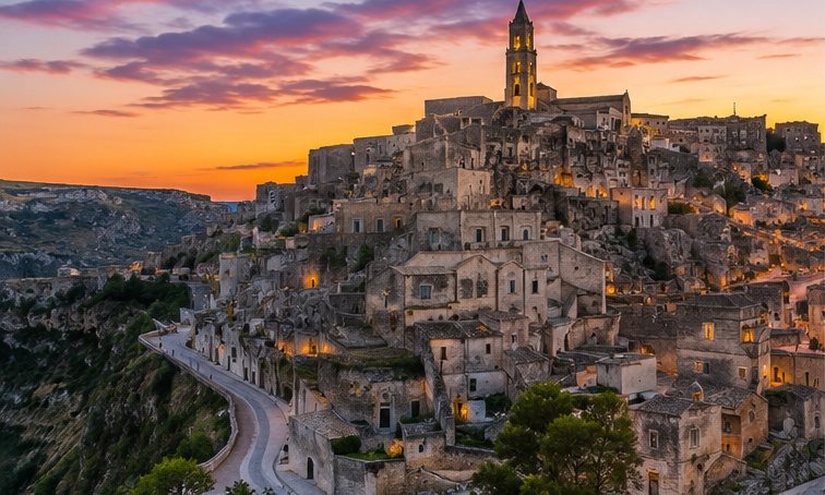 The Sassi and rock-hewn landscape of Matera